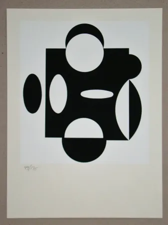 Siebdruck Vasarely - Terreur