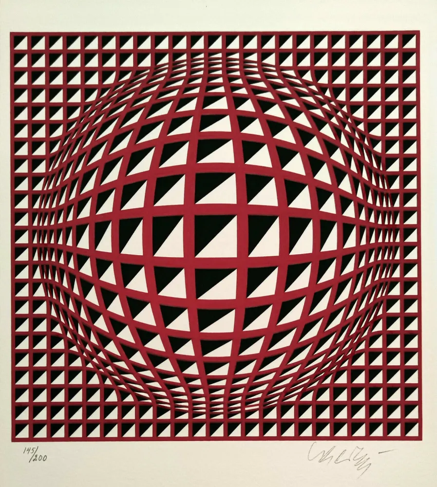 Siebdruck Vasarely - Terz liten