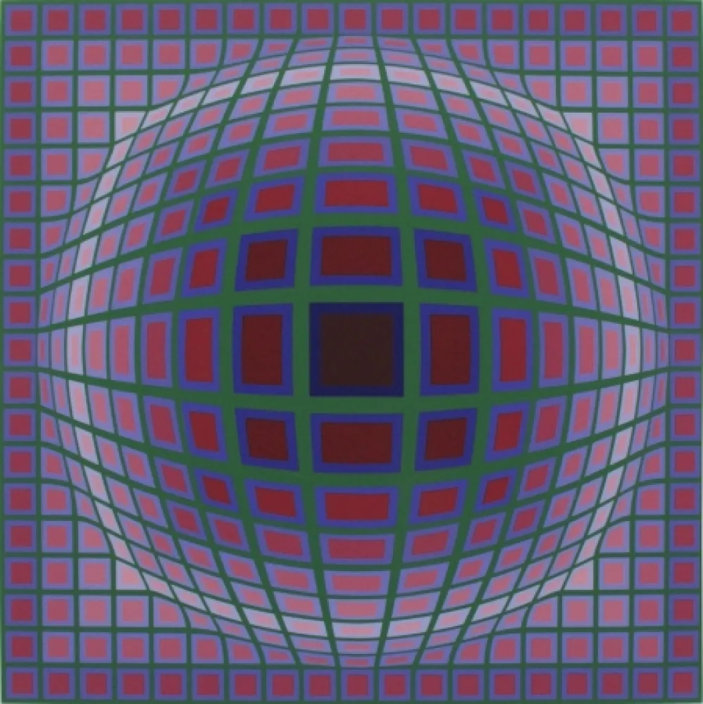 Siebdruck Vasarely - Titan A