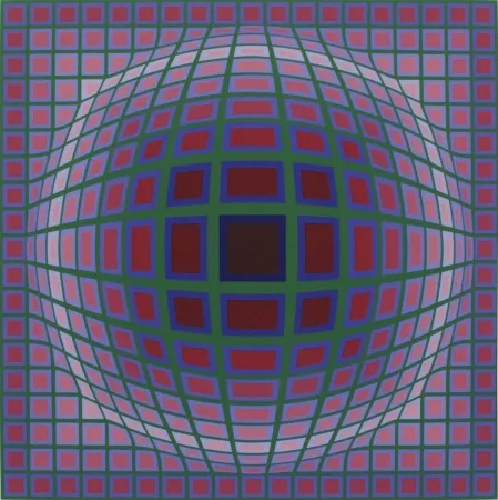 Siebdruck Vasarely - Titan A