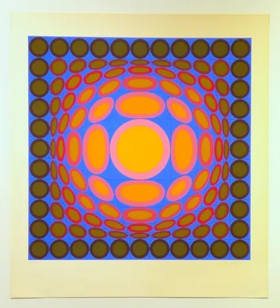 Siebdruck Vasarely - Tri-Vega