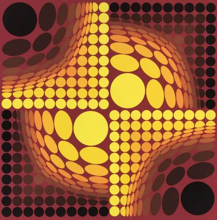 Siebdruck Vasarely - Untitled 