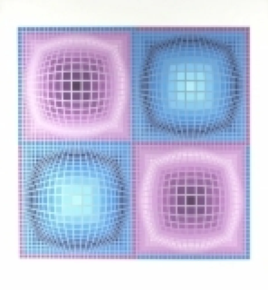 Siebdruck Vasarely - Untitled