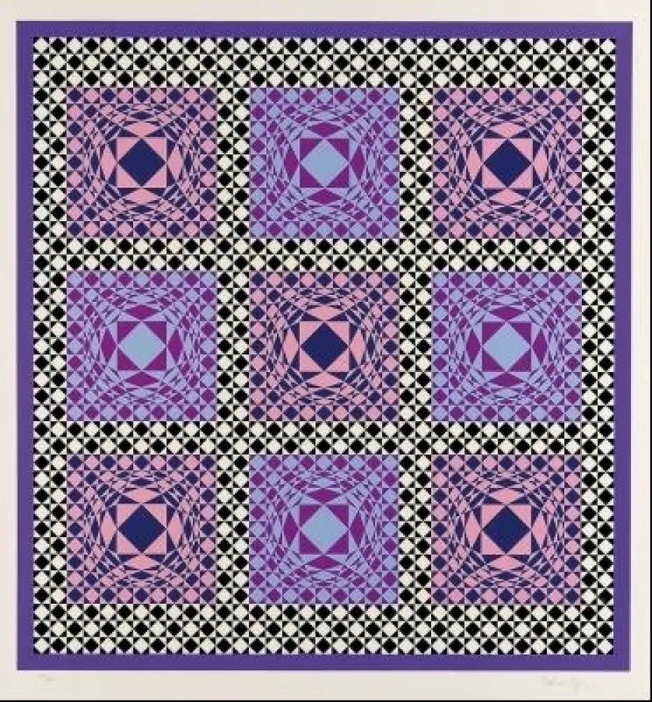 Siebdruck Vasarely - Untitled