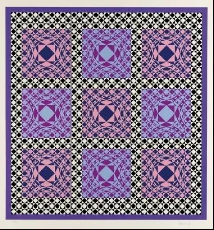 Siebdruck Vasarely - Untitled
