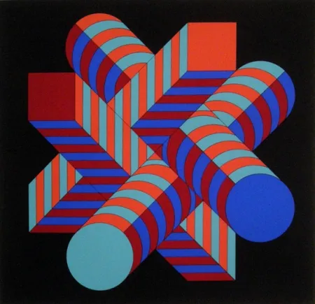 Siebdruck Vasarely - Untitled
