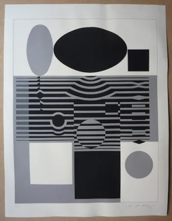 Siebdruck Vasarely - Untitled