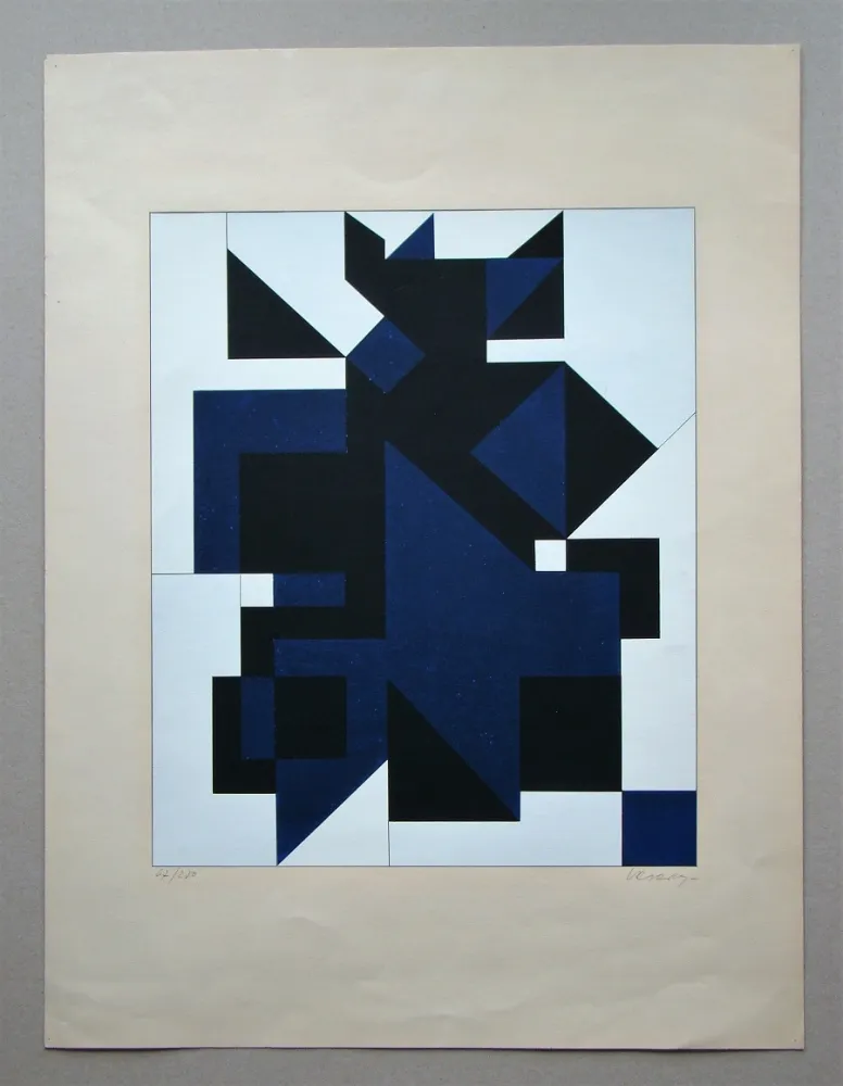 Siebdruck Vasarely - Utica