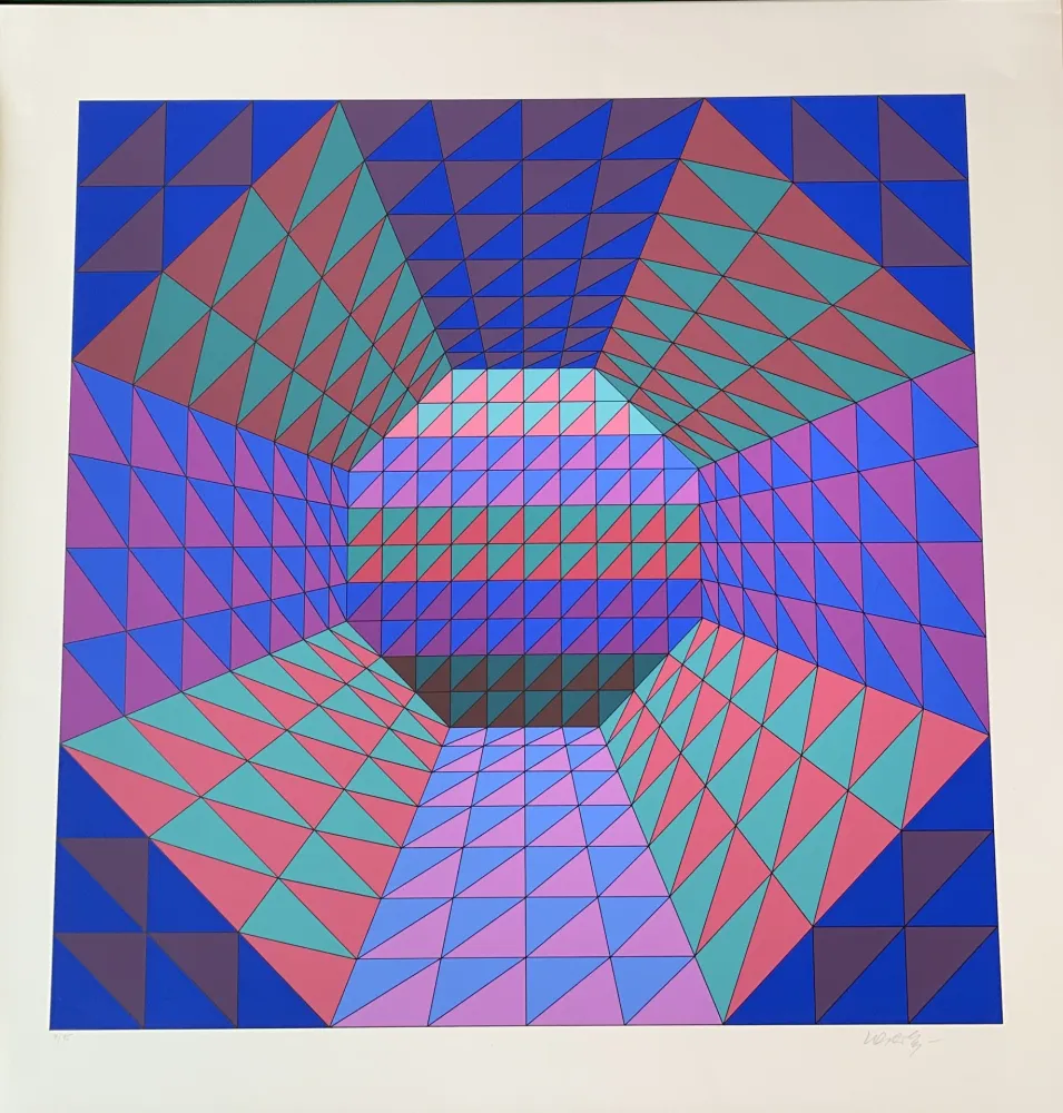 Siebdruck Vasarely - Vancouver 7