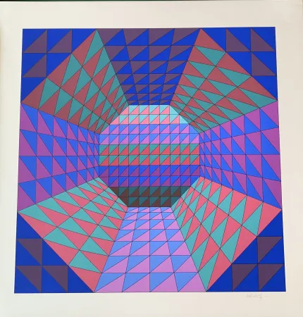 Siebdruck Vasarely - Vancouver 7