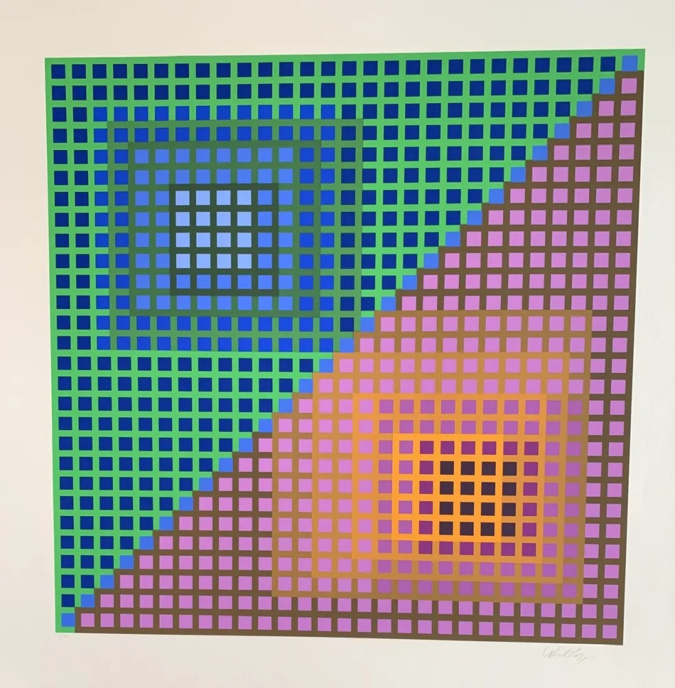 Siebdruck Vasarely - Vancouver 8