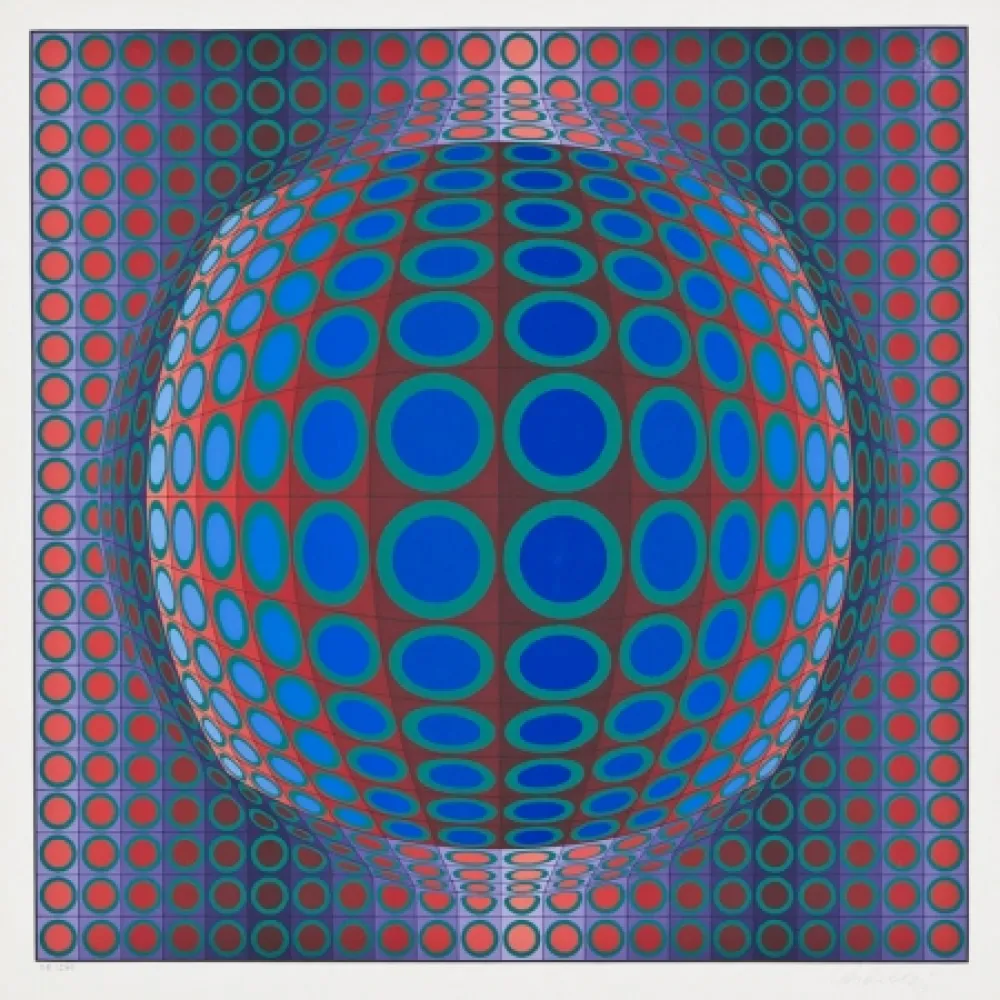 Siebdruck Vasarely - Vega