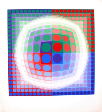 Siebdruck Vasarely - VEGA