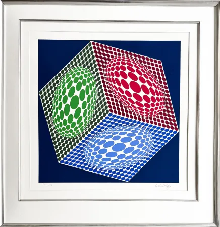 Siebdruck Vasarely - Victor Vasarely (1906–1997) - Paula - Color silkscreen on wove paper - 1989