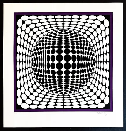 Siebdruck Vasarely - Victor Vasarely (1906–1997) - Tea-Ur NB - Color silkscreen on paper - 1984