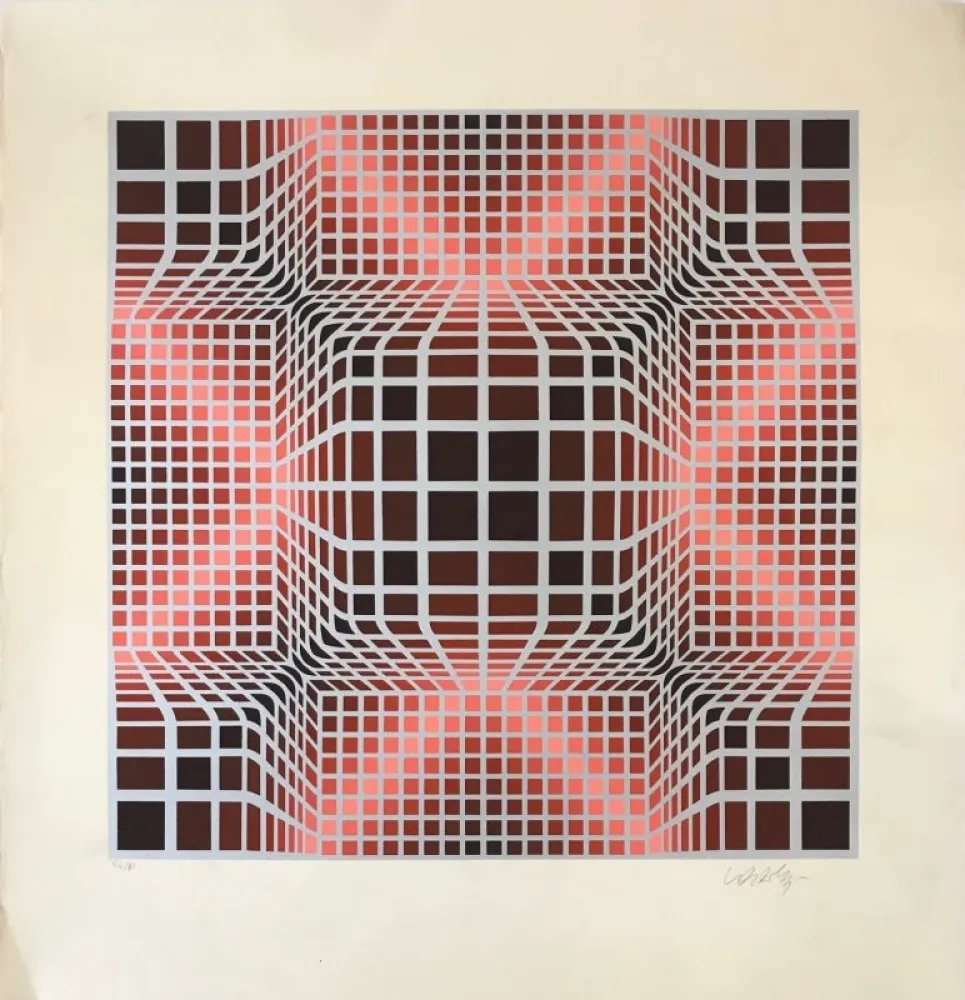 Siebdruck Vasarely - Vorosh Arg 