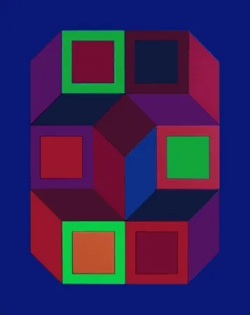 Siebdruck Vasarely - Xico