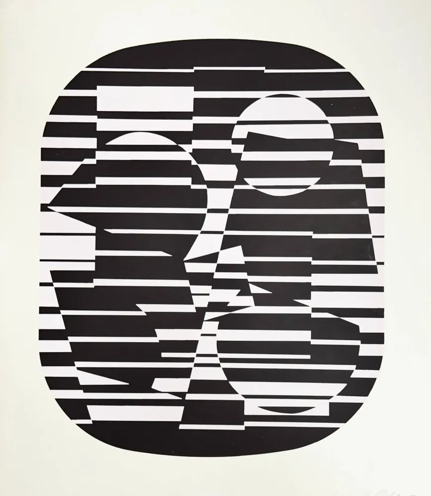 Siebdruck Vasarely - Zeta