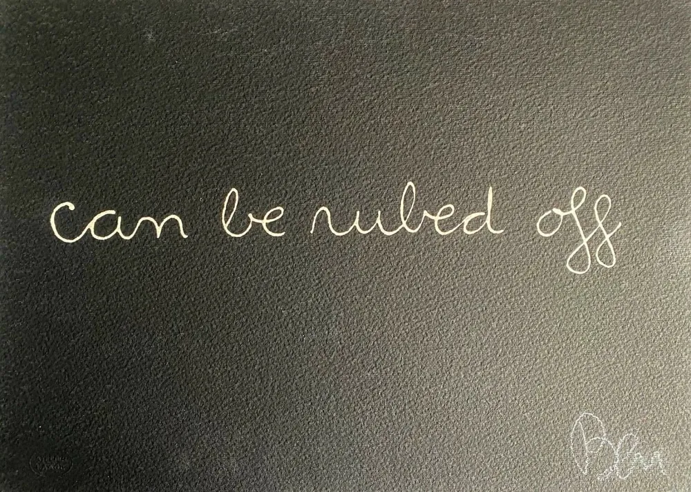 Siebdruck Vautier - Can be ruled off