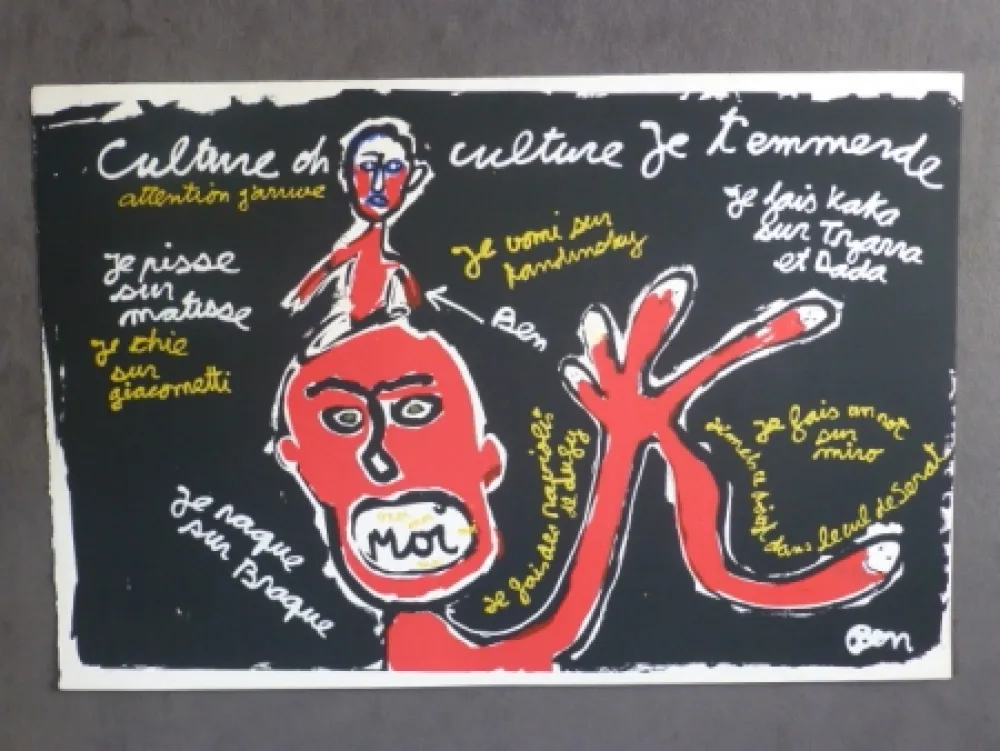 Siebdruck Vautier - Culture oh culture...