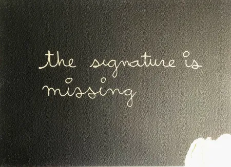 Siebdruck Vautier - The signature is missing