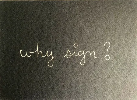 Siebdruck Vautier - Why sign?