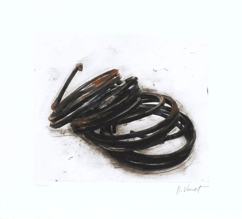 Radierung Venet - Effondrement - Indeterminate Lines 05