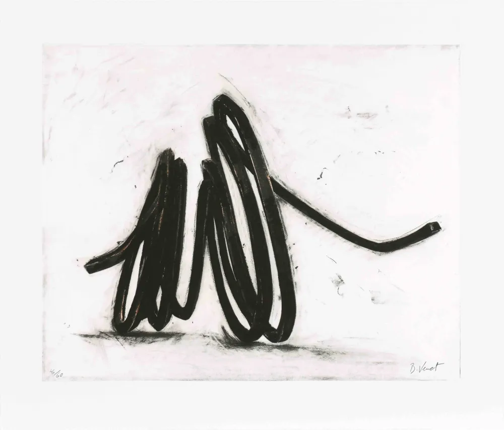 Radierung Venet - Indeterminate Line I