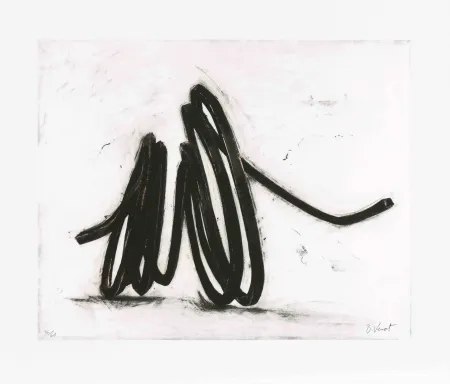 Radierung Venet - Indeterminate Line I