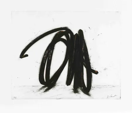 Radierung Venet - Indeterminate line II