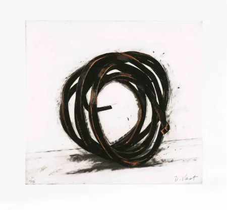 Radierung Venet - Indeterminate Line III