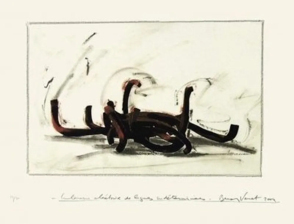 Siebdruck Venet -  Indeterminate Lines