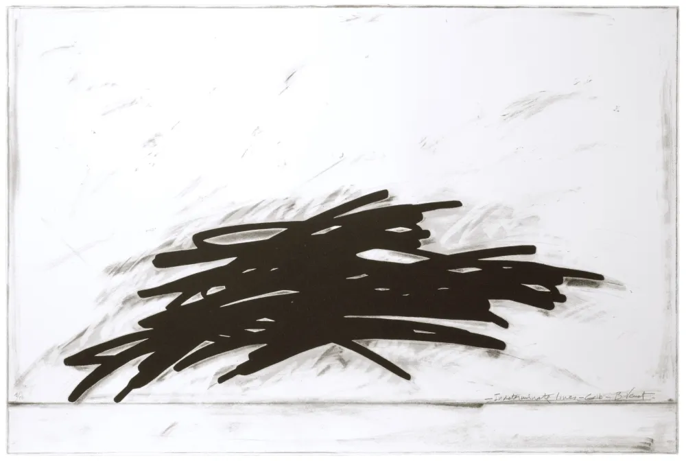 Siebdruck Venet - Indeterminate Lines - Grib