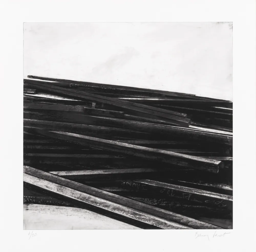 Siebdruck Venet - Lignes droites / désordre 04