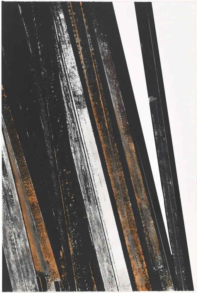 Siebdruck Venet - Untitled II (Lignes droites)