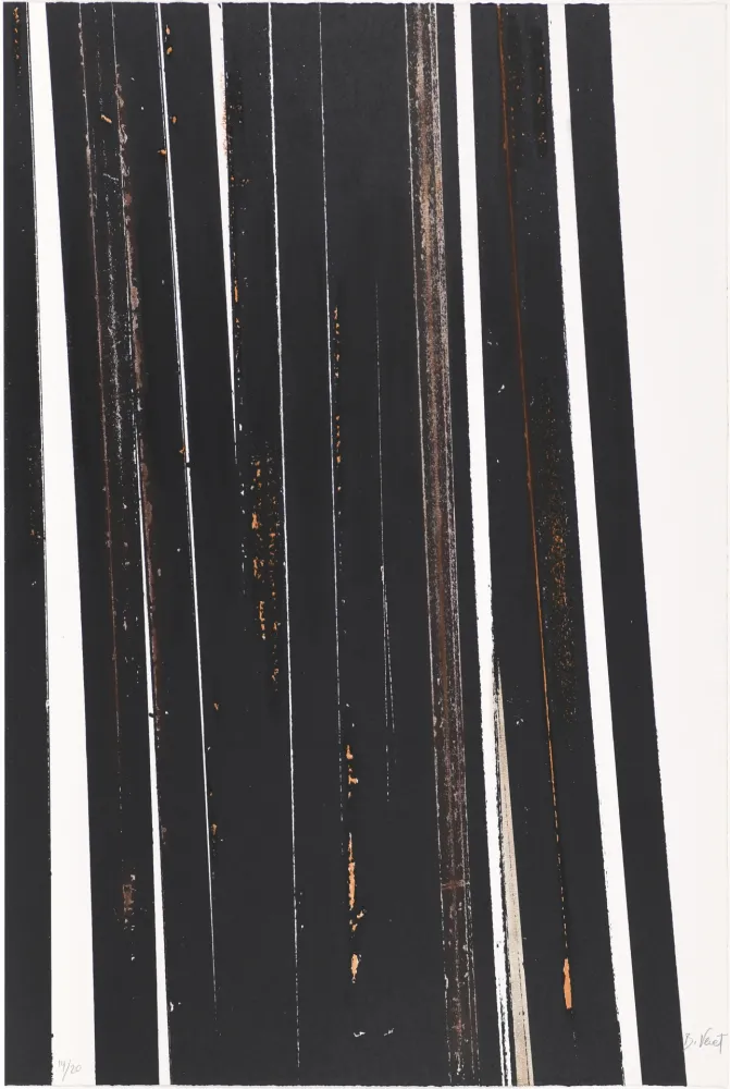 Siebdruck Venet - Untitled X (Lignes droites)