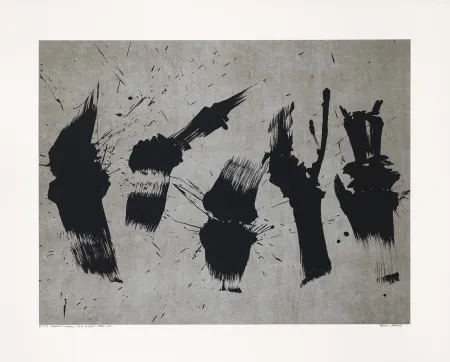 Siebdruck Verdier - Branches et bourgeons, étude végétale