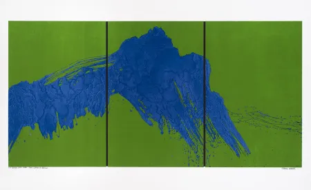 Siebdruck Verdier - Montagne Sainte-Victoire, depuis le plateau de Bibémus