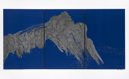 Siebdruck Verdier - Montagne Sainte-Victoire, depuis le plateau de Bibémus, la nuit