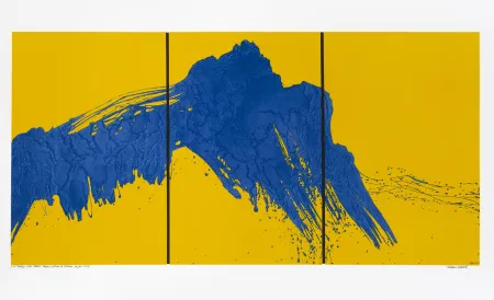 Siebdruck Verdier - Montagne Sainte-Victoire, depuis le plateau de Bibémus, un jour d'été