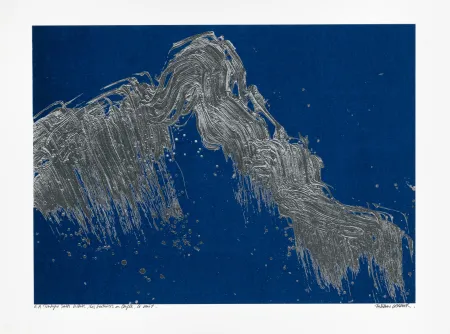 Siebdruck Verdier - Montagne Sainte-Victoire, des Venturiers au Cengle, la nuit