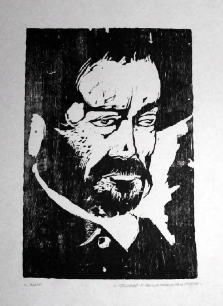 Holzschnitt Viani - Capitano di mare