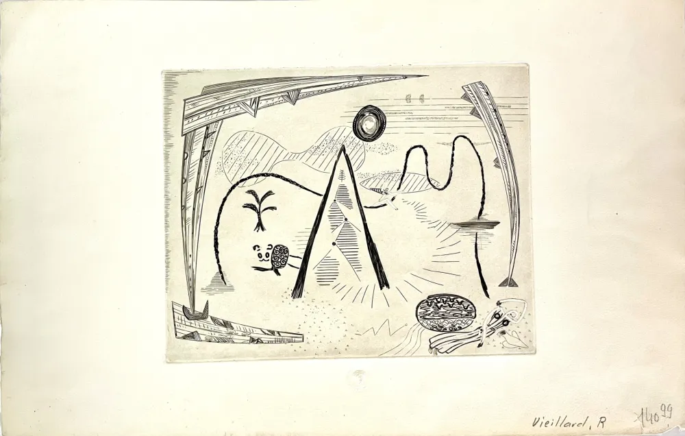 Stich Vieillard - Jeune Fille à la source