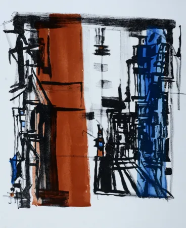 Lithographie Vieira Da Silva - Bellini, 1977