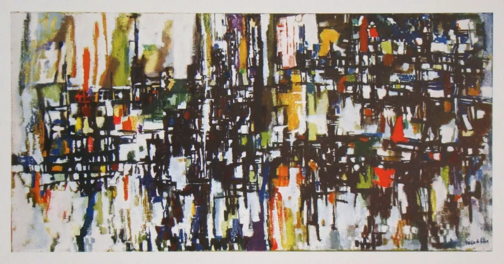 Heliogravüre Vieira Da Silva - Jardin - 1955