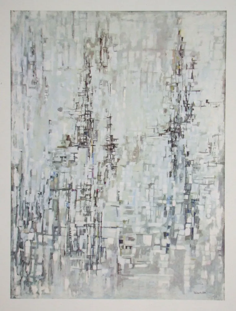 Heliogravüre Vieira Da Silva - La cathèdrale - 1954