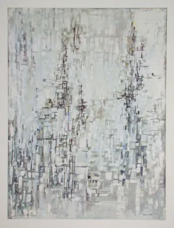 Heliogravüre Vieira Da Silva - La cathèdrale - 1954