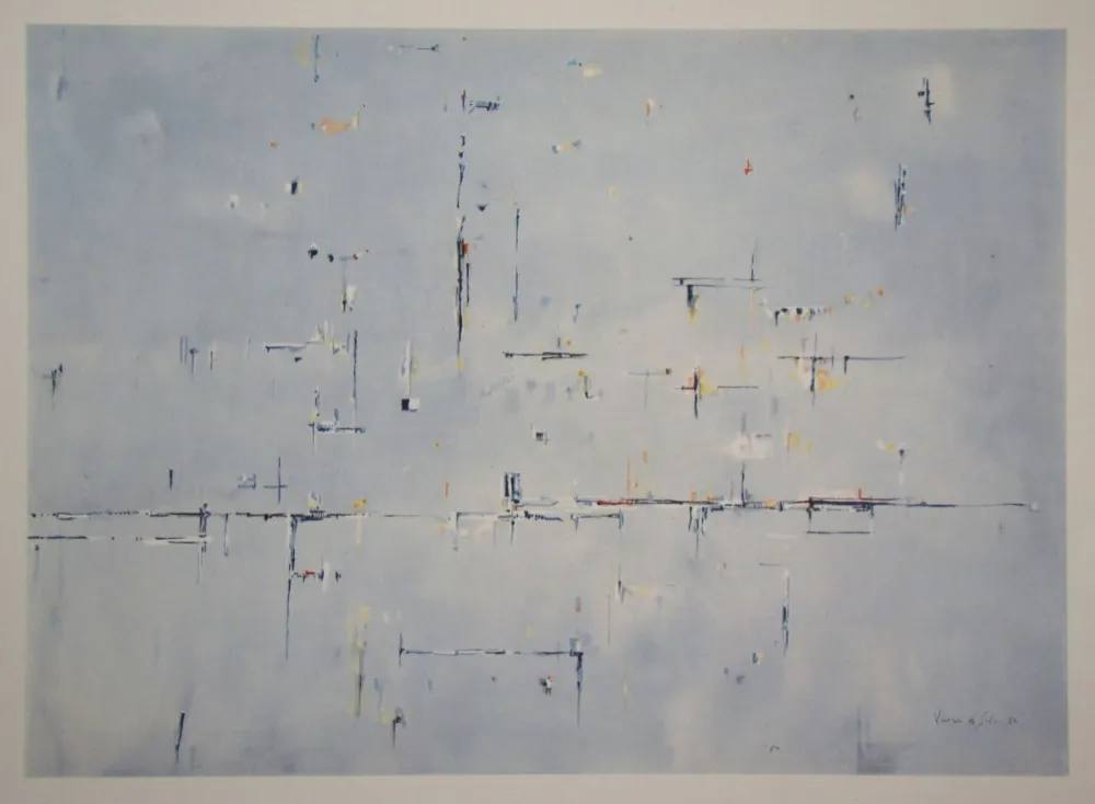 Heliogravüre Vieira Da Silva - Marine - 1956