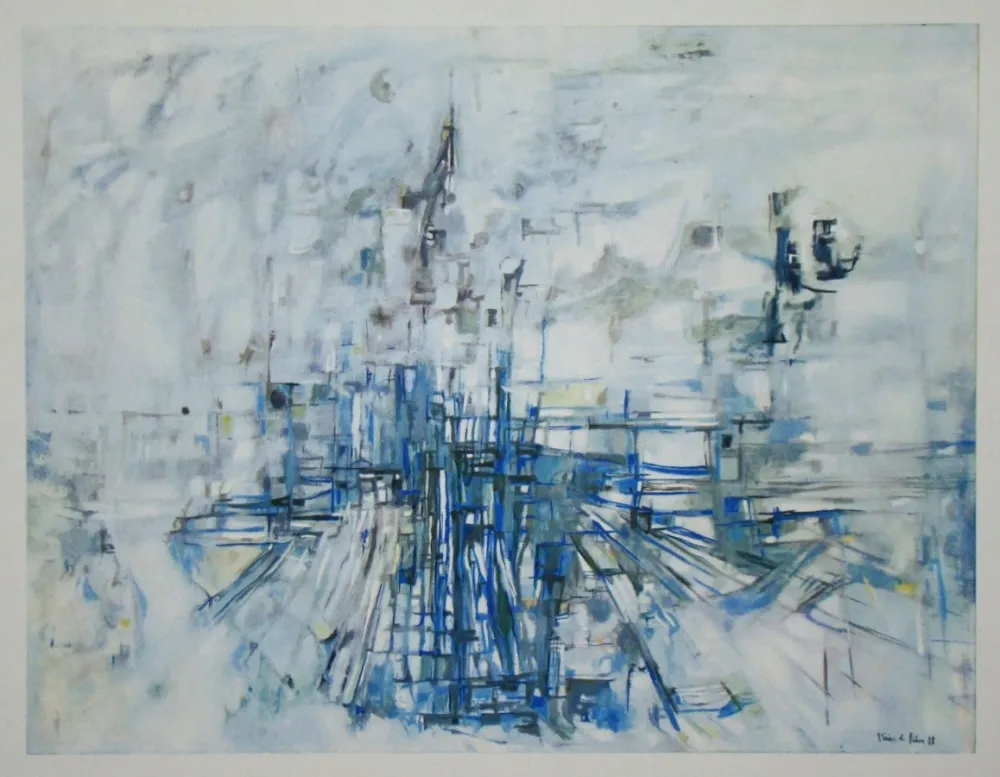 Heliogravüre Vieira Da Silva - Midi - 1958