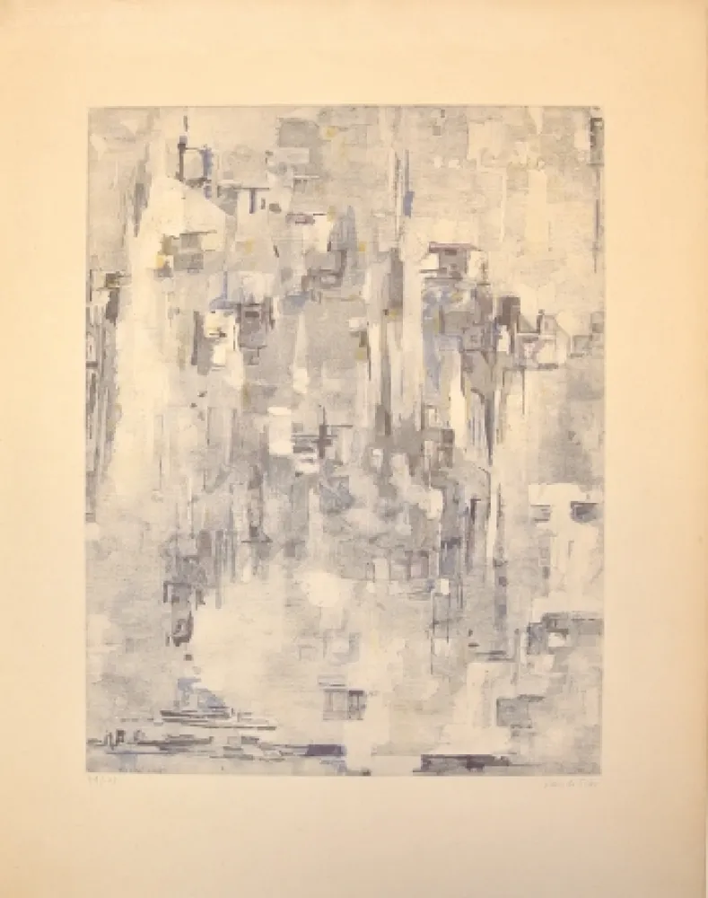 Radierung Und Aquatinta Vieira Da Silva - Senza Titolo I